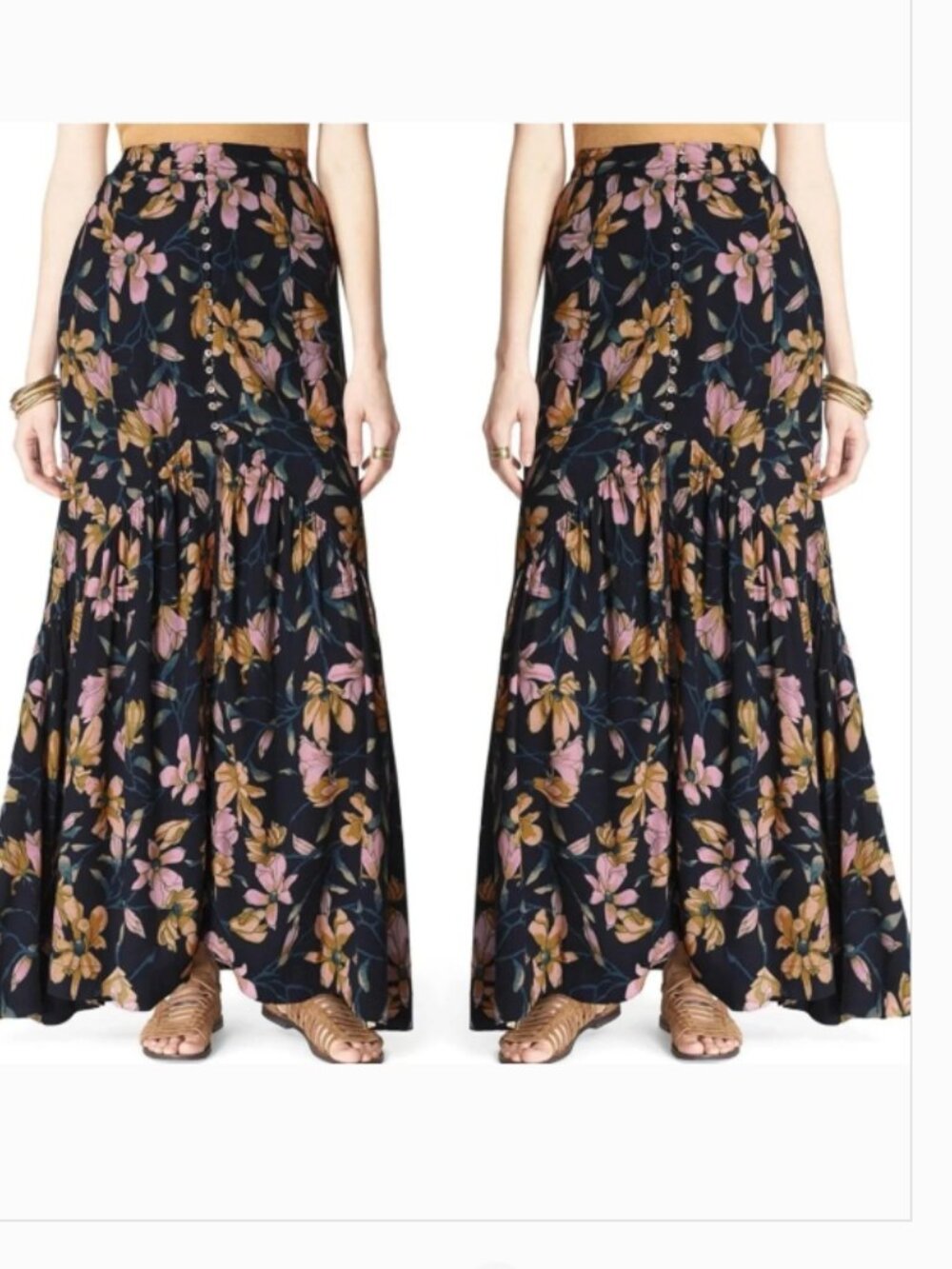 Free People smooth sailing maxi skirt size 2